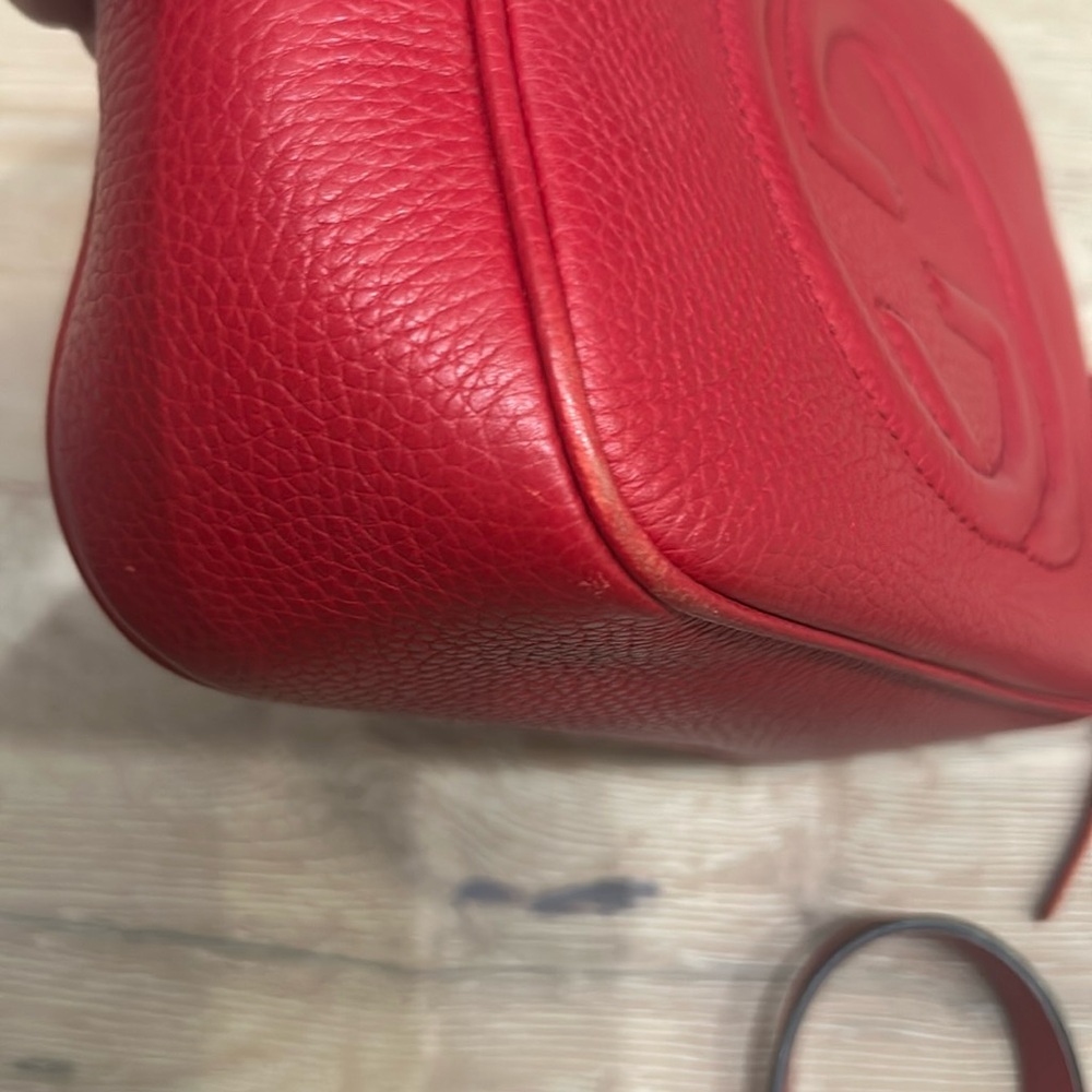 ONE DAY SALE!!!! Gucci authentic soho disco bag red leather - Picture 7 of 16
